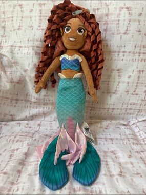 Disney Store Ariel The Little Mermaid Live Action Doll 19" Plush Toy